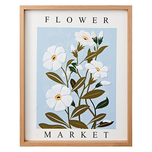 16" x 20" Spring Framed Wall Art - Blue Market