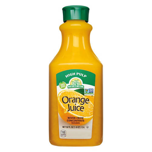 100% Pure Squeezed Orange Juice with Pulp, 52 fl oz Product Image Front shot 01