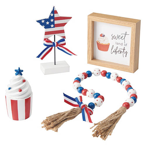 Americana Tray Objects Collection - Sweet Land of Liberty