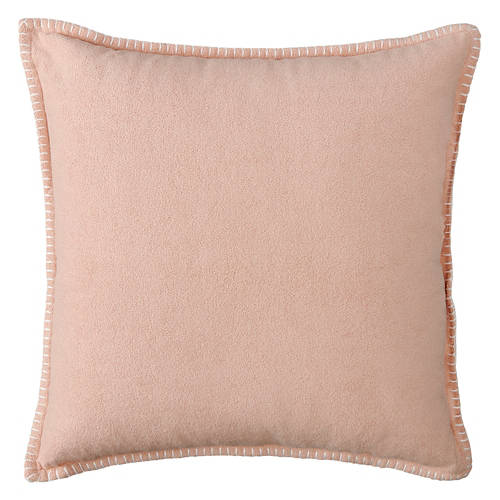 18” X 18”  Velvet Square Luxe Pillow, Pink