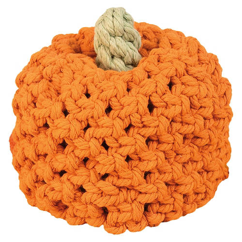 Macrame Pumpkin - Peach Caramel