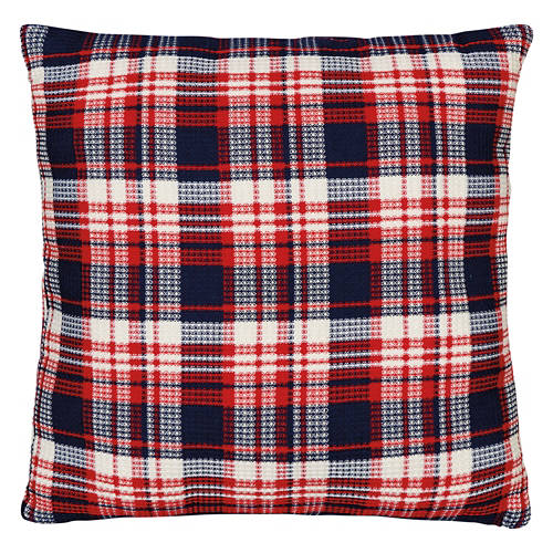 Plaid Square Americana Pillow