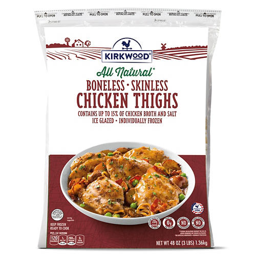 Boneless Skinless Chicken Thighs, 48 oz