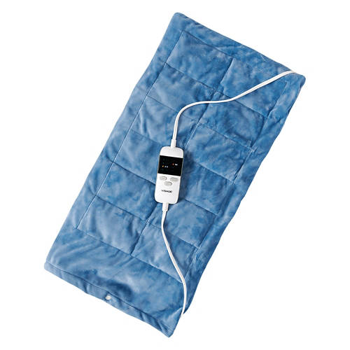 Weighted King Size Heating Pad, Blue