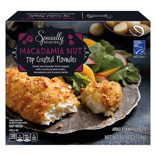 Macadamia Nut Top Crusted Flounder, 4 count Product Image Front shot 01