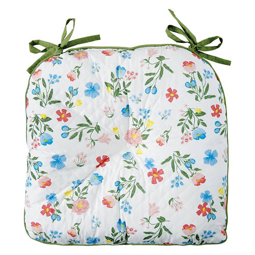 16” X 17” Reversible Chair Pad - Floral Product Image Front shot 01