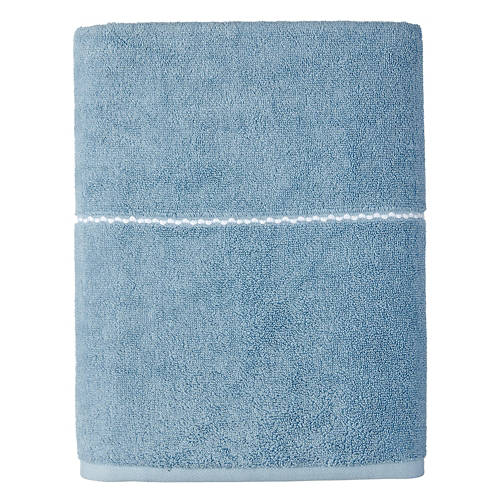 Dobby Bath Towel - Light Blue