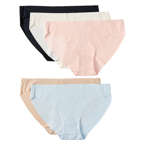 Ladies Premium Bikini Underwear - Blue/Pink/Black/Tan/White, L