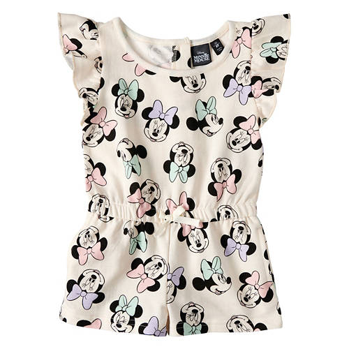 Girl's Micky & Minnie Character Romper, XS