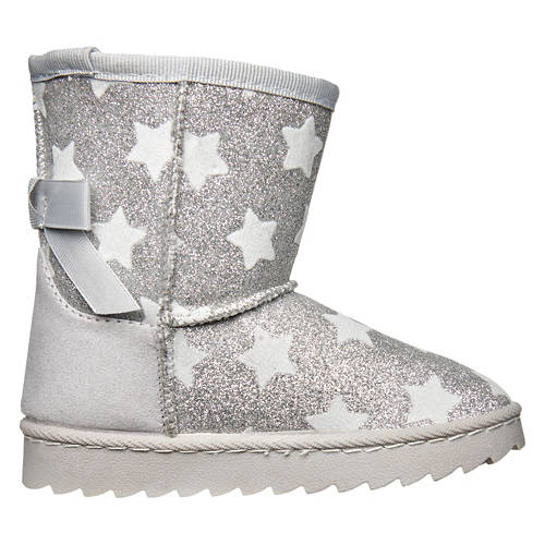 Toddler Cozy Boots - Silver Star, 11/12