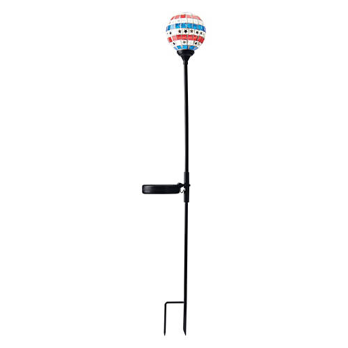 Mosaic Solar Garden Stake, Americana