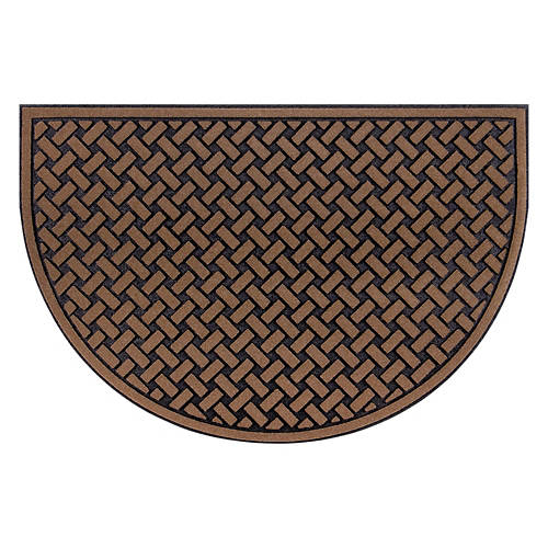 24" x 36" All Seasons Doormat - Tulip Scroll Brown Product Image Front shot 01