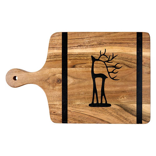 Holiday Acacia Wood Paddle Board, Reindeer