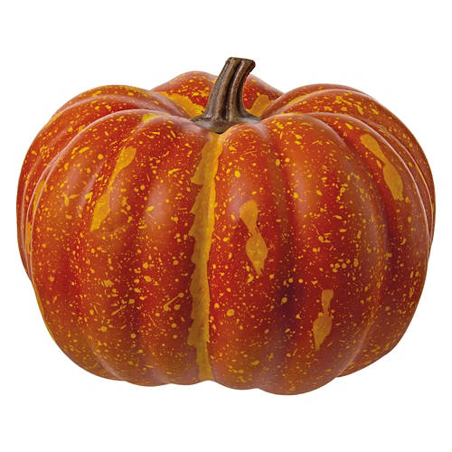 7.5" Orange Faux Pumpkin