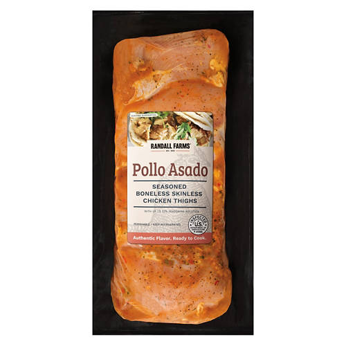 Boneless/Skinless Pollo Asado Chicken Thighs, per lb Product Image Front shot 01