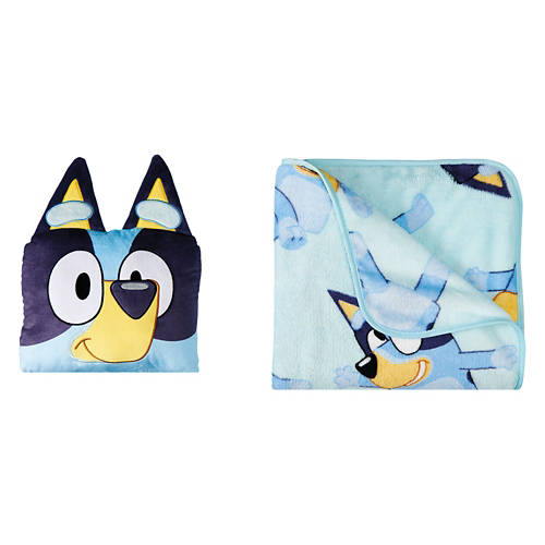 Kids Pillow & Blanket Set - Bluey