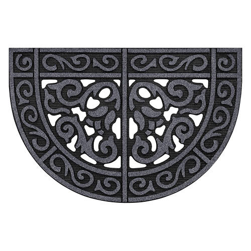 24" x 36" All Seasons Doormat - Tulip Scroll Granite Product Image Front shot 01