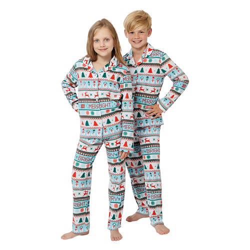 Childrens Holiday Pajamas - Fairaisle, L