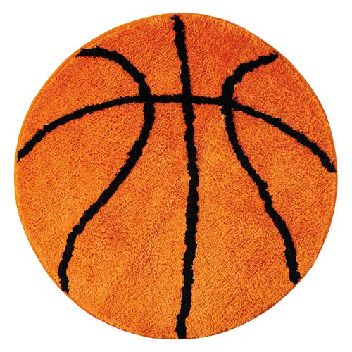 Juvenile Basketball Shaped Rug