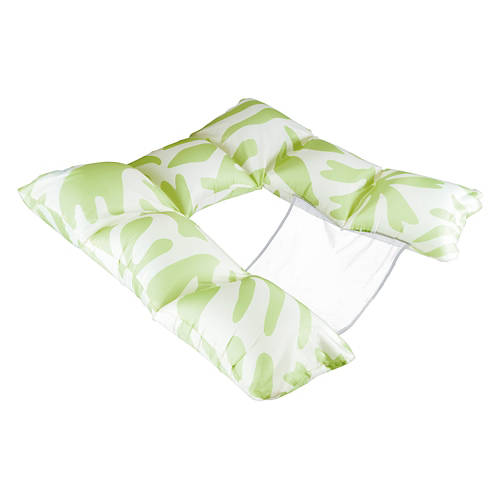 Inflatable Pool Seat - Green Floral Product Image Front shot 01
