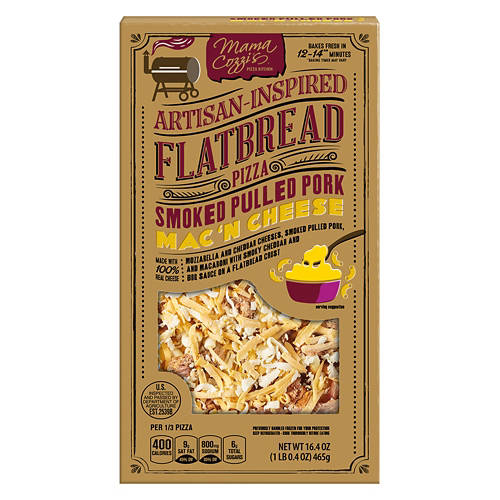 Smoked Pulled Pork Macaroni & Cheese Flatbread, 16.4 oz Product Image Front shot 01