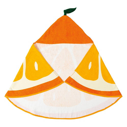 Kids Hooded Beach Towel - Orange Product Image Front shot 01