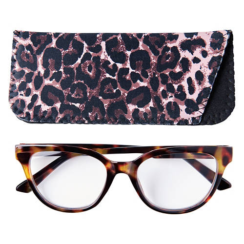 Ladies Reading Glasses with Case - Purple, 2.50