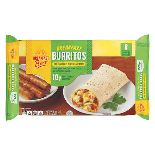 Egg, Bacon & Cheese Breakfast Burritos, 36 oz