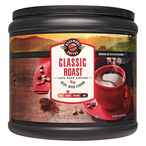 Classic  Roast Medium Ground Coffee, 30.5 oz Product Image Front shot 01