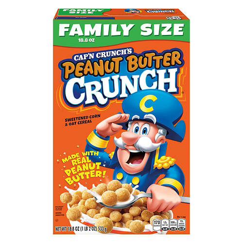 Peanut Butter Crunch Cereal, 18.8 oz Product Image Front shot 01