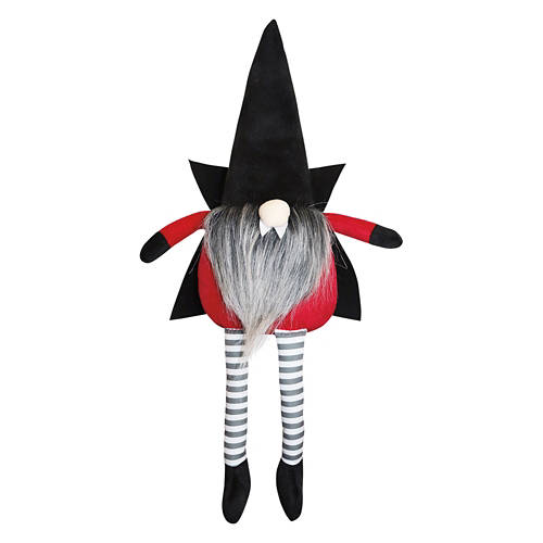 16" Tall Halloween Mini Gnome - Vampire, Black