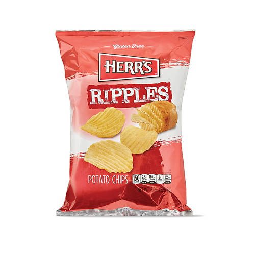 Herr's Ripples Potato Chips, 8 oz