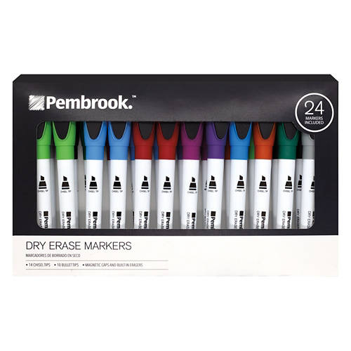 24 Dry Erase Markers Product Image Front shot 01