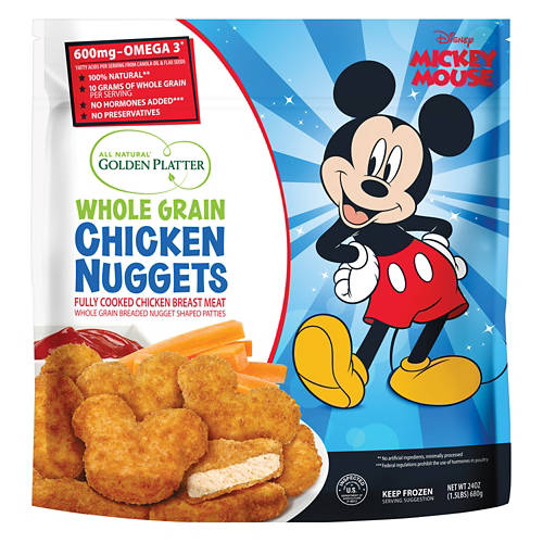 Mickey Mouse Whole Grain Chicken Nuggets, 24 oz Product Image Front shot 01