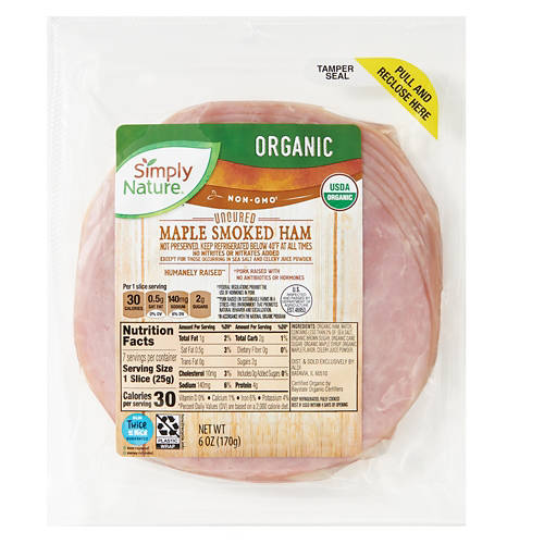 Organic Maple Smoked Ham, 6 oz