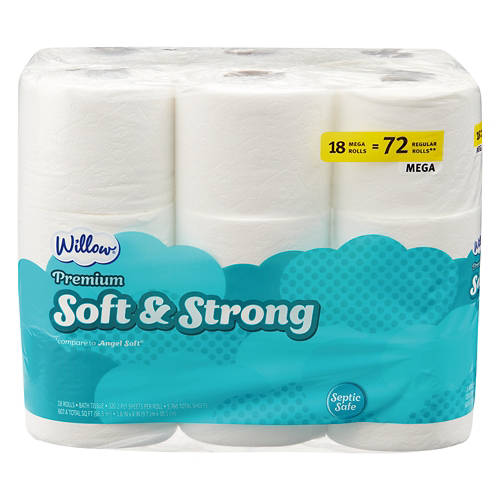 18 Roll Soft & Strong Bath Tissue - 320 Sheets