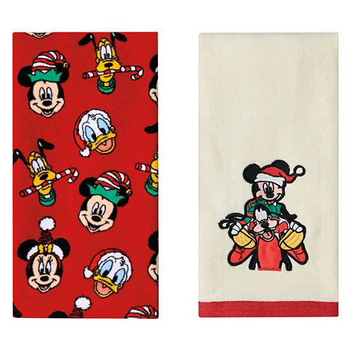 2 Pack Holiday Hand Towel Set - Mickey & Friends/Christmas Costumes