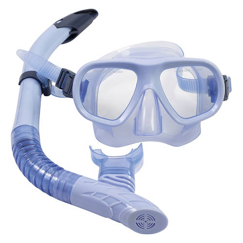 Snorkel and Diving Set - Blue, Large