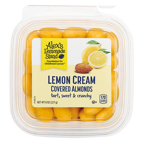 White Chocolate Lemon Cream Almonds, 8 oz Product Image Front shot 01