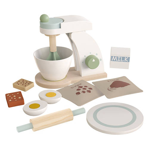 Kids 11 Piece Wooden Appliance Toy Sets - Mixer