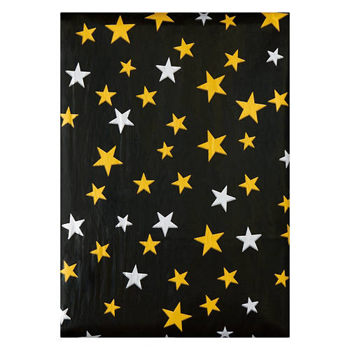 52" x 70" Vinyl Tablecloth - Metallic Stars