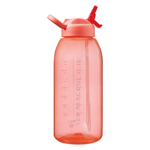 BPA Free Water Bottle, Straw Red