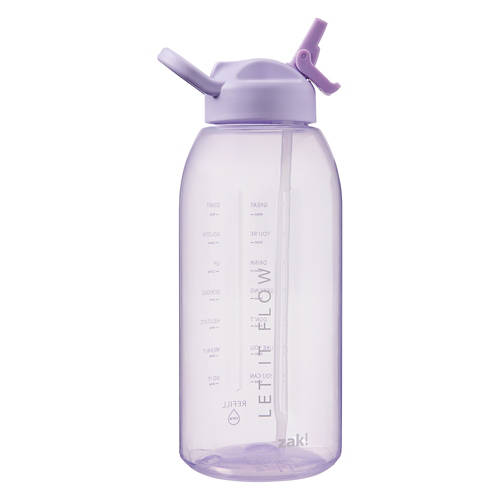 BPA Free Water Bottle, Straw Purple