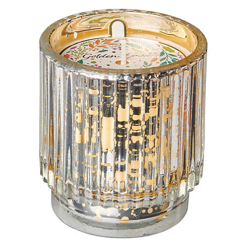 Metallic Votive Candle - Golden Embers