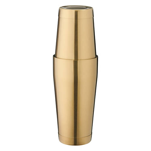 Boston Cocktail Shaker, Gold