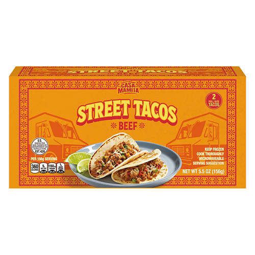 Beef Street Tacos, 2 count Product Image Front shot 01