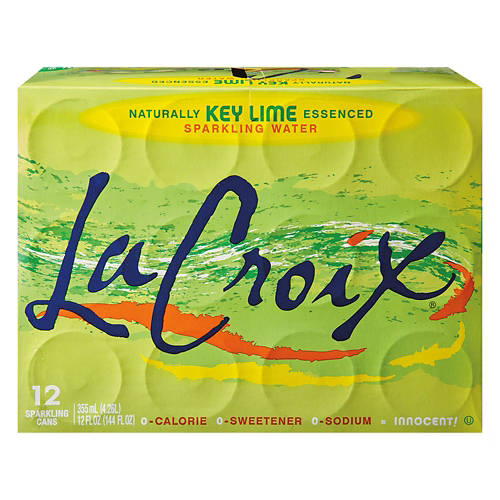 Key Lime Sparkling Flavored Water - 12 pack, 12 fl oz cans