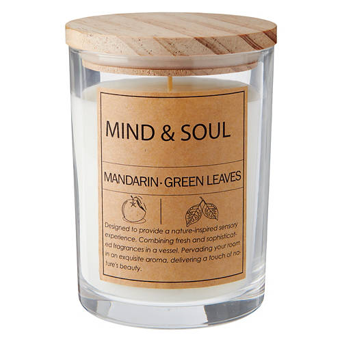 Glass Candle - Mind & Soul, 8 oz