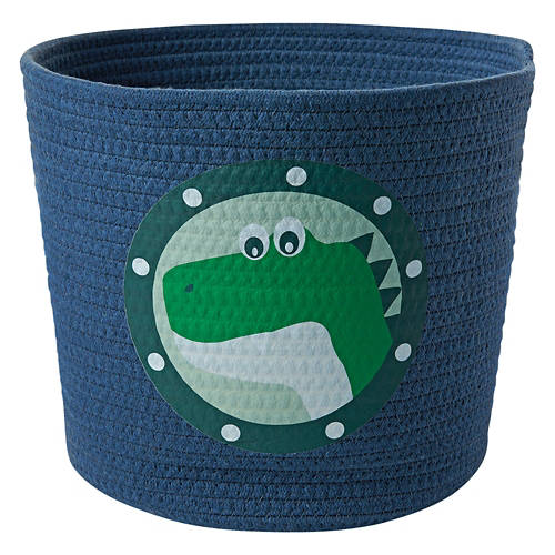 Childrens Decorative Rope Basket, Dino