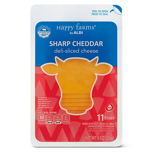 Deli Sliced  Sharp Cheddar Cheese, 8 oz